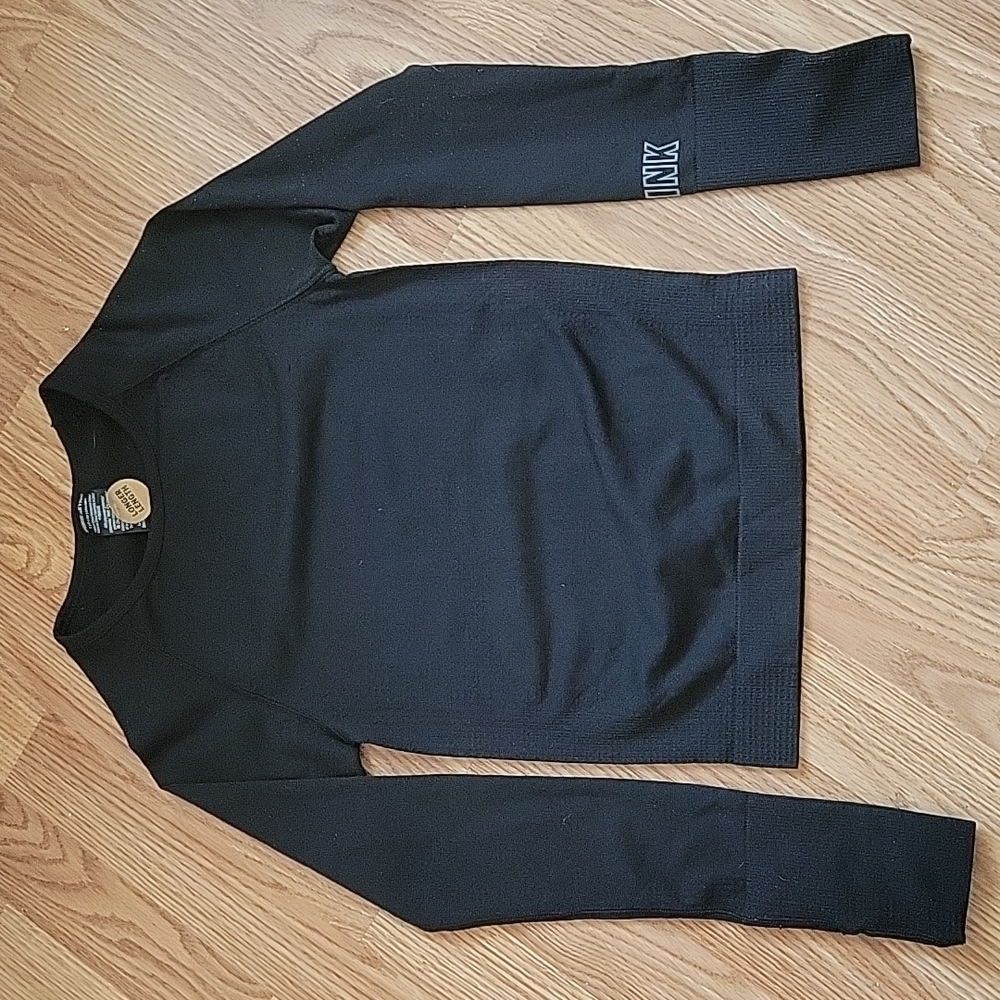 Pink active black top